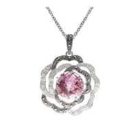 Marc Jewelry จี้พร้อมสร้อยคอ รุ่น MN00614P-CZ/W-CZ-18
