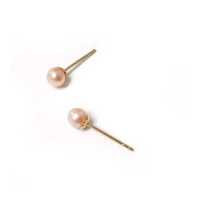 ราคา Matara Classic Earrings Yellow Gold ต่างหูทอง ไข่มุกแท้ สีธรรมชาติ สีชมพู (12449590301)