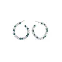 ราคา Merii ต่างหูห่วงเงินแท้ 925 ชุบโรเดียม ประดับเพชร CZ โทนสีเขียว ต่างหู ฝังคิวบิกเซอร์โคเนีย Candy Land 225E0257 04 (8162413226)