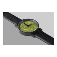 ราคา Metal Black Forrest Watch นาฬิกาหน้าป้ดมอสเเท้ S (9580466643)