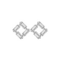 ราคา Vetiver Pearl Baguette white topaz square earring ต่างหูพลอยแท้ พลอยโทปาซ พลอยบาแกต ต่างหูแป้น พลอยแท้ ตัวเรือนเงินแท้ ชุบทองคำขาว18k ของแท้ จัดส่งไว (19765632569)