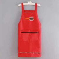ราคา ผ้ากันเปื้อนกระเป๋ามีซิป ผ้ากันน้ำ Cooking Apronผ้ากันเปื้อนกันน้ำ กระเป๋าหน้ามีซิป พร้อมผ้าเช็ดมือ ผ้ากันเปื้อน (14445147042)