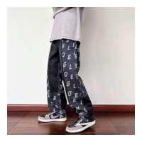 ราคา MAYCHEER กางเกงยีนส์ผู้ชายพิมพ์ลายขากางเกงยีนส์ขากระบอกพิมพ์ลาย (19695055148)