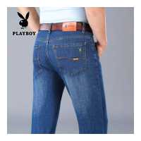 ราคา กางเกงยีนส์ PLAYBOY ผู้ชายธุรกิจตรงยืดพลัสขนาดกางเกงยีนส์ 28 40 (18219249591)