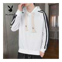 ราคา PLAYBOY เสื้อกีฬาผู้ชายมีฮู้ดเสื้อคลุมแขนยาวเสื้อคลุมตกด้านบน (16471717529)