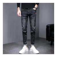 ราคา UAYESOK Men s Korean Style Fashionable Casual Men s Long Pants Men s Jeans Summer Thin Section 2022 New Style Slim Fit Pants (16046469778)