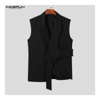 ราคา เสื้อกั๊กผู้ชายเสื้อโค้ทสำหรับงานปาร์ตี้ทางการเสื้อแจ็คเก็ต สไตล์ตะวันตก ของ Medusa INCERUN (14983017293)