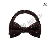 ราคา ANGELINO RUFOLO Bow Tie ผ้าไหมทอผสมคอตตอนคุณภาพเยี่ยม โบว์หูกระต่ายผู้ชาย ดีไซน์ Dot Pattern สีน้ำเงิน สีน้ำตาลเข้ม (7439571613)