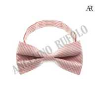 ราคา ANGELINO RUFOLO Bow Tie ผ้าไหมทอผสมคอตตอนคุณภาพเยี่ยม โบว์หูกระต่ายผู้ชาย ดีไซน์ Petite Stripe สีโอรส สีเทาเข้ม สีน้ำเงิน สีน้ำตาลอ่อน สีฟ้า สีม่วง (7440113142)