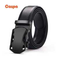 ราคา Caspa เข็มขัดผู้ชาย สีดำล้วนขอบเหลียม เข็มขัดหนัง หัวโลหะ แข็งแรง ยาว 50 นิ้ว สีดำ เข็มขัด เข็มขัดหนัง เข็มขัดราคาถูก (15903923794)