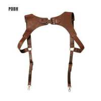 ราคา PDBH Fashion Store สายเอี๊ยมสำหรับผู้ชายแฟชั่น เข็มขัดเอี๊ยมดึงกางเกงสายหนัง (17089078852)