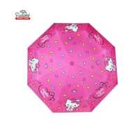 ราคา ร่มพับ 3 ตอน ลายฮาโหลคิตตี้ HELLO KITTY มี UV กันแดด ด้ามจับคิตตี้ ลิขสิทธิ์แท้ 100 ร่มกันฝนร่มกันแดด (11533494707)