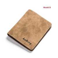 ราคา Baellerry ผู้ชายกระเป๋าสตางค์ขนาดเล็กพับกระเป๋าสตางค์ผู้ถือบัตรบางหนัง PU คลิปเงินกระเป๋าเงินเหรียญสำหรับผู้ชายและผู้หญิง (1863800743)