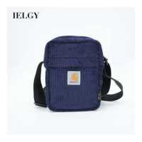 ราคา IELGY กระเป๋าสะพายข้างผ้าลูกฟูกน้ำหนักเบาสีดำสำหรับผู้ชาย (16319314452)