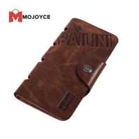 ราคา MOJOYCE Vintage Mens Genuine Leather Bifold Wallet Card Holder Slim Coin Purse (15618975574)