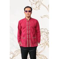 ราคา เสื้อพื้นเมืองผู้ชายแต่งเทปแขนยาว (12447501241)