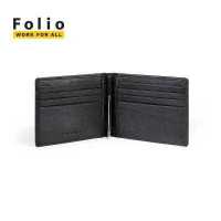 ราคา FOLIO Myra Money Clip and Card Case กระเป๋าใส่บัตร พร้อมที่หนีบธนบัตร หนังแท้ บริการปั้มชื่อฟรี (12406928757)