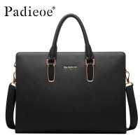 ราคา Padieoe กระเป๋าผู้ชาย กระเป๋าหนังกระเป๋าคอมพิวเตอร์กระเป๋าถือทรงคนส่งเอกสารกระเป๋าตังค์หนังแท้ (11418943662)
