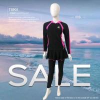 ราคา ชุดว่ายน้ำหญิง ชุดว่ายน้ำป้องกันแสง UV ชุดว่ายน้ำแขนยาวขายาว ชุดว่ายน้ำกระโปรง ชุดว่ายน้ำ ว่ายน้ำ ชุด รุ่น T3901 (15274929314)