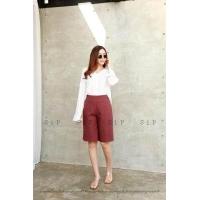 ราคา กางเกง3ส่วนผ้าลินินและผ้ายีนส์ กางเกงขาสั้น กางเกงขา3ส่วน กางเกงลินิน กางเกงสาวอวบ กางเกงเอวฟรีไซส์ (10880311781)