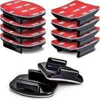 ราคา ชุดติดตั้ง แผ่นติดกาว3M สำหรับกล้อง GoPro Hero 10 9 8 7 6 5 4กล้องเซสชันเงินสีดำอุปกรณ์เสริมสำหรับยึดหมวกกันน็อกแบบแบนและโค้ง สำหรับกล้องแอ็กชัน Go Pro 10แพ็ก (13957692931)