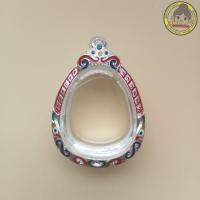 ราคา กรอบพระปิดตา กรอบพระเงินผสมลงยา ปิดตา กว้าง3 0xสูง4 0 วัดจากจอกระจก (12486963608)
