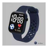 ราคา POSHI Children Digital Watch Sports Waterproof Square Dial Digital Wrist Watch for Kids LED Watch Boy Girl Gift Casual Silicone Child Wristwatch With Gifts jam tangan kanak (19322931811)