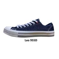 ราคา รองเท้าผ้าใบลีโอ Leo 955 รองเท้าผ้าใบแฟชั่น สีดำ ยีนส์แทน ขี้ม้า ดำหมี่แดง ยีนส์ทรงยักษ์ ยีนส์ขี้ม้า รุ่น 955D รองเท้าผู้ชาย ทรงคอนเวิส (12583584348)