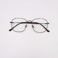 ราคา แว่นสายตาสั้นทรงเหลี่ยมแนววินเทจ เลนส์กรองแสงสีฟ้า รุ่น 7513 (7442682908)