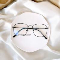 ราคา แว่นสายตาสั้นทรงเหลี่ยมแนววินเทจ เลนส์กรองแสงสีฟ้า รุ่น 7513 (7442682907)