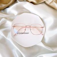 ราคา แว่นสายตาสั้นทรงเหลี่ยมแนววินเทจ เลนส์กรองแสงสีฟ้า รุ่น 7513 (7442682923)