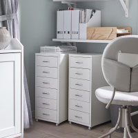 ราคา HELMER เฮล์มเมอร์ ตู้ลิ้นชักมีล้อเลื่อน ตู้ ชั้นวาง ขนาด 28x69ซม สินค้า IKEA เเท้ Drawer unit on castors (19355388547)