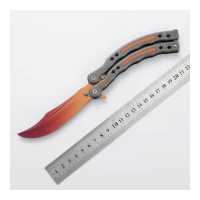 ราคา BHQ มีดบาลิซอง มีดผีเสื้อ มีดซ้อมบาลิซอง balisong ซ้อม มีด csgo (16621045699)