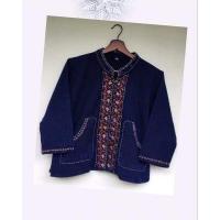 ราคา เสื้อม่อฮ่อมปักลาย แขนสามส่วน (15980037644)