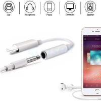 ราคา Aux สายออดิโอปิดป้องกัน Apple Iphone Dongle Lightning หูฟัง3 5มม อะแดปเตอร์เชื่อมหูฟังสายเอยูเอ็กซ์สายสำหรับ iPhone หูฟังขั้วต่อ Aux Dongle (7426747165)