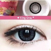 ราคา คอนแทคเลนส์ บิ๊กอาย รุ่น King เทา ตาล gray brown มีค่าสายตา 0 00 10 00 (16393415464)