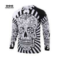 ราคา KEMALOCE 2023เสื้อวิบาก ผู้ชายเสื้อแขนยาวภูเขาเสื้อจักรยานวิบากกะโหลกขาวแห้งเร็วฤดูร้อนจักรยานเสื้อวิบากแขนยาว (13598027874)