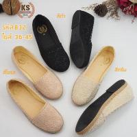 ราคา พร้อมส่ง ไซส์ 35 45 รหัส832 รองเท้าคัทชูลูกไม้ รองเท้าใส่ทำงาน รองเท้าลายลูกไม้ แนะนำคนเท้าผอมลดขนาดลง 1 ไซส์ (4950790123)