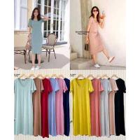 ราคา Gi ants เดรสยาวคอยู ผ้าเรย่อน งานป้ายแท้ (15446728386)