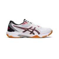 ราคา Asics รองเท้าแบดมินตันผู้ชาย Gel Rocket 10 White Classic Red 1071A054 108 (19768336032)