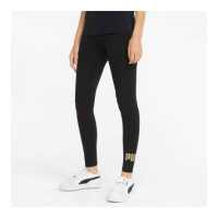 ราคา PUMA BASICS กางเกงเลกกิ้งผู้หญิง Essentials Metallic Leggings สีดำ APP 84830701 (19906512449)