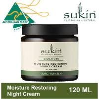 ราคา Sukin Moisture Restoring Night Cream 120ml ครีมบำรุงผิว สูตรกลางคืน 120ml นำเข้าจากออสเตรเลีย (16383507632)