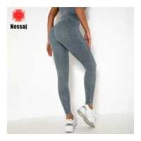 ราคา Nessaj ไม่มีรอยต่อกางเกงกีฬาขายาวสำหรับผู้หญิงวิ่งออกกำลังกายฟิตเนสเลกกิ้งโยคะวิ่งเอวสูงเดินป่าจักรยานกางเกงยิมขายาว (14235913709)