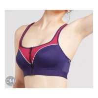 ราคา Wienna Clearance Sale DB45407 DB45408 ชุดชั้นใน เสื้อใน เวียนนา Sport Bra เสื้อชั้นใน สปอร์ตบรา ซิปหน้า ไร้โครง ไซซ์ B C D E 32 40 สีดำ ม่วง (1770244934)