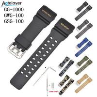 ราคา Aotelayer สายนาฬิกาซิลิโคนสำหรับ Casio G SHOCK GG 1000 GWG 100 GSG 100ผู้ชายเปลี่ยนวงเรซิ่นกีฬากันน้ำสร้อยข้อมือ Accessories (16258206486)