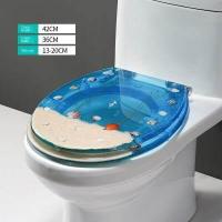 ราคา ฝาชักโครกครัวเรือนสากลหนาโถชักโครกสูบน้ำเก่าแหวนห้องน้ำเรซิ่นบัฟเฟอร์ด่วนที่วางจำหน่ายเงียบฝาชักโครก (16601523226)