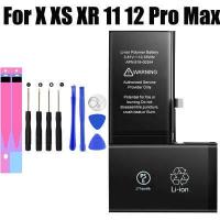 ราคา เปลี่ยนแบตเตอรี่โทรศัพท์มือถือสำหรับ iPhone X XS XR XS MAX 11 11 Pro 11 Pro Max 12 12 Pro 12 Mini 12 Pro Max Cell phone battery replacement for iPhone X แบตเตอรี่ (19248729273)