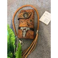 ราคา กระเป๋าหนังผู้ชายสายกระเป๋าสตางค์ใบยาวหนังแกะลายสไตล์วินเทจ (16354427042)