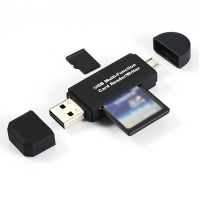 ราคา OTG Card Reader Micro SD SD Card USB TF ความเร็วสูง 2 0 Card Reader (10265361046)