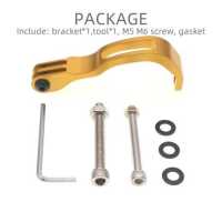 ราคา TWTOPSE ที่ยึดไฟหน้าสำหรับจักรยาน Brompton ที่ยึดขาตั้งกล้องแบบพับได้3SIXTY PIKES Crius เหมาะสำหรับ CATEYE ROCKBROS Gaciron กล้อง Gopro (14643409251)